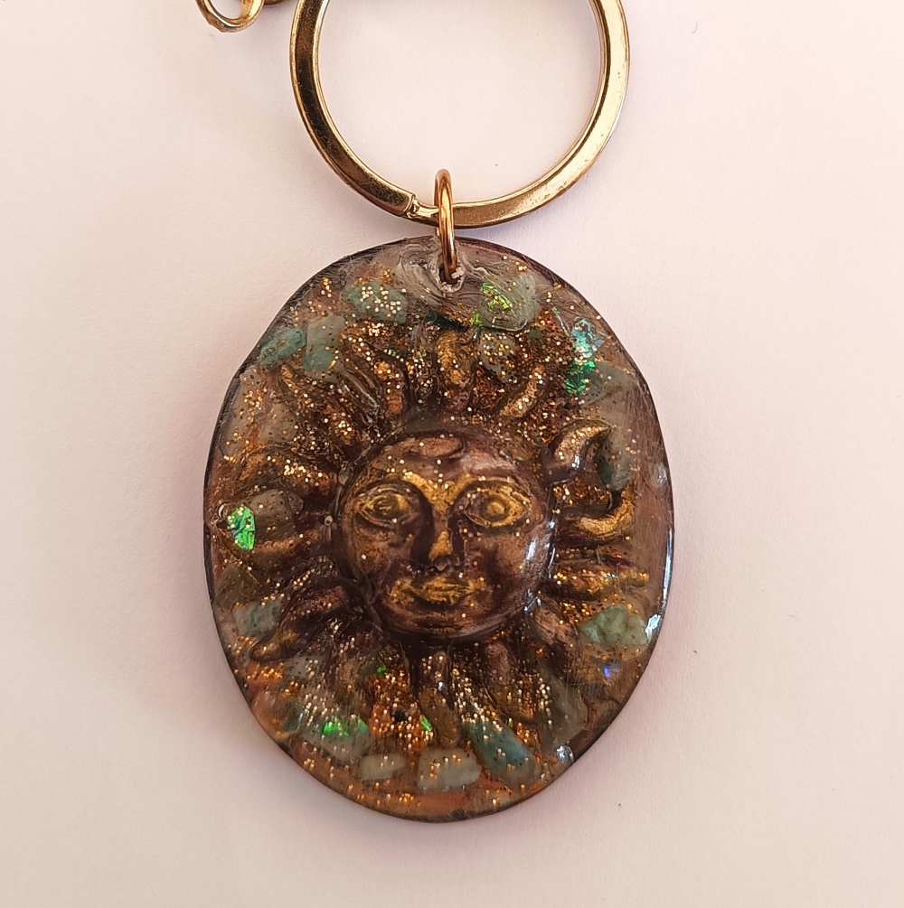 Χειροποίητο Bag Charm "Celestial Sun" (One of a Kind) - 2