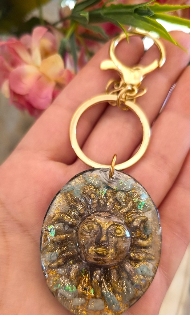 Χειροποίητο Bag Charm "Celestial Sun" (One of a Kind) - 3