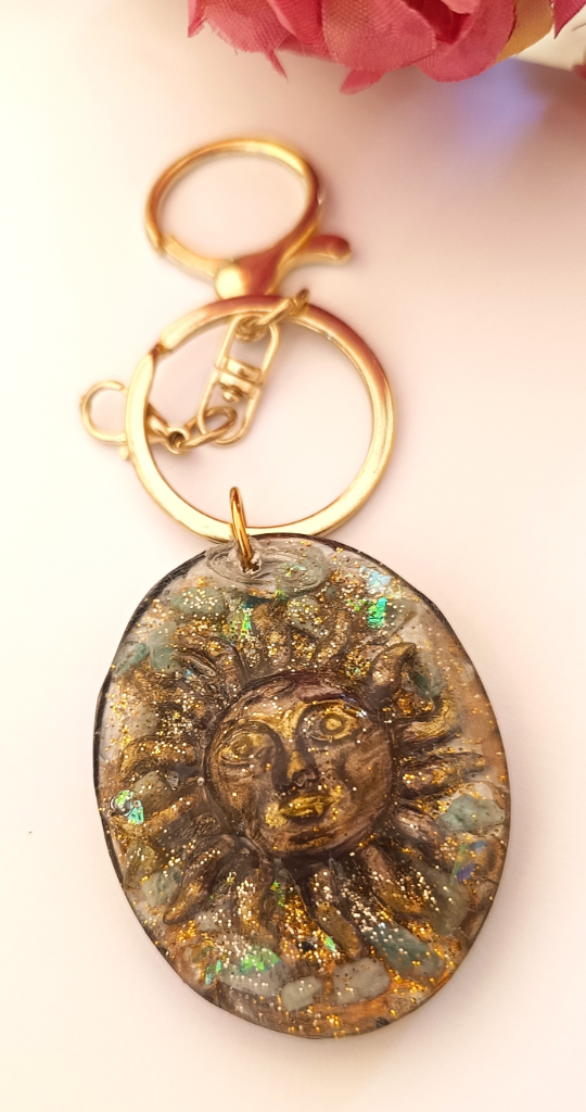 Χειροποίητο Bag Charm "Celestial Sun" (One of a Kind) - 4