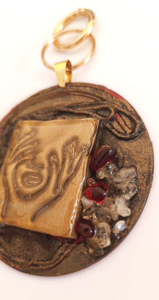 Χειροποίητο Bag Charm "Whispering Hands" (One of a Kind) - 2