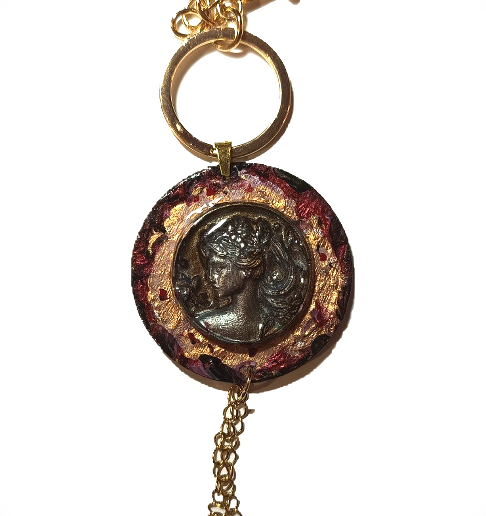 Χειροποίητο Bag Charm "Gilded Muse" (One of a Kind) - 1