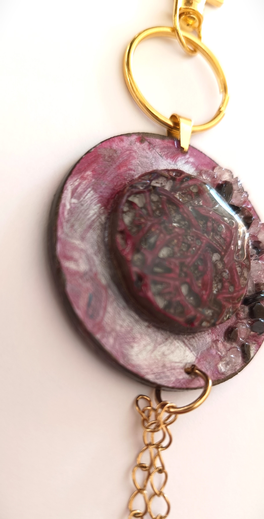 Χειροποίητο Bag Charm "Selene's Whisper" (One of a Kind) - 3