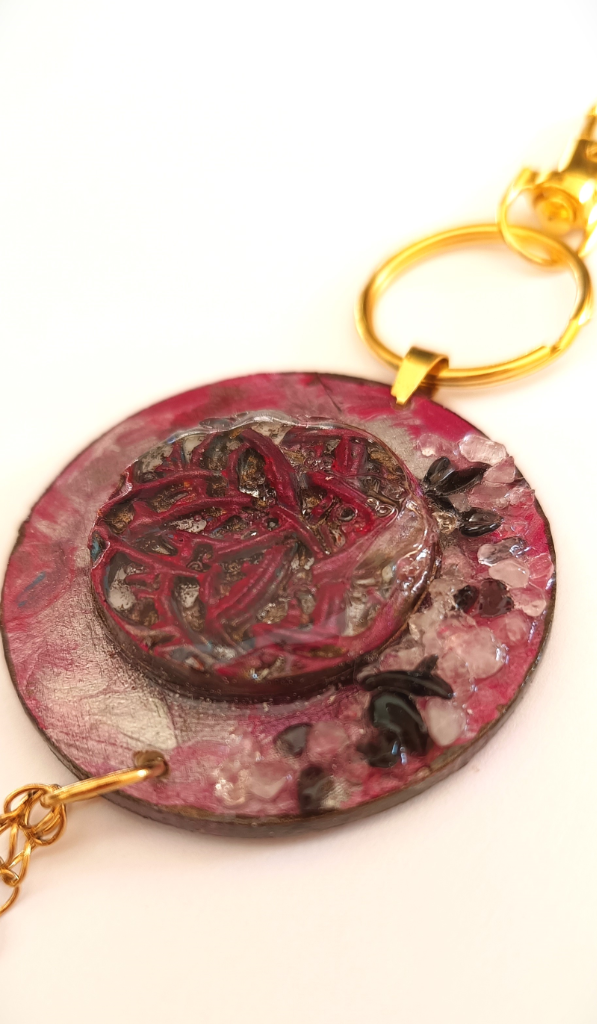 Χειροποίητο Bag Charm "Selene's Whisper" (One of a Kind) - 4