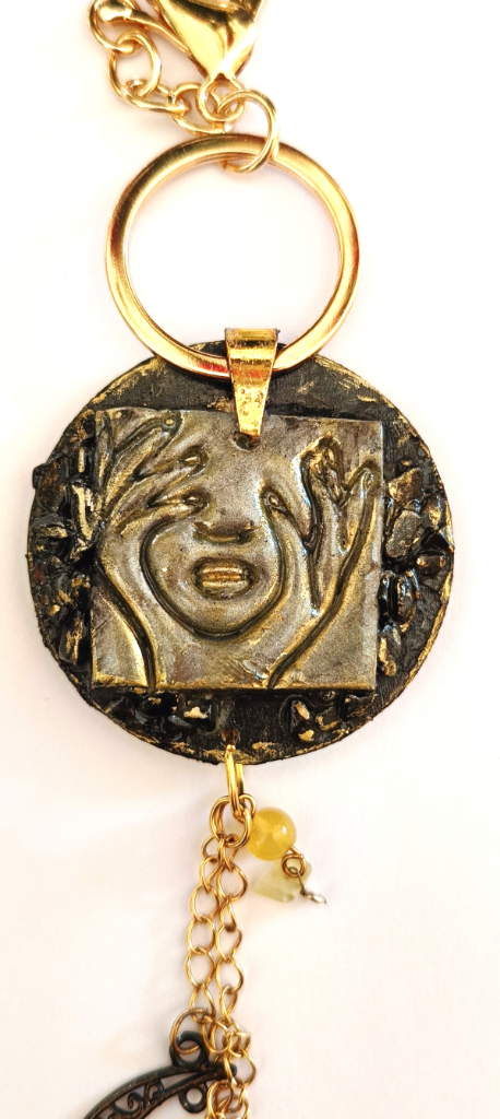 Χειροποίητο Bag Charm "Silent Oracle" (One of a Kind) - 4