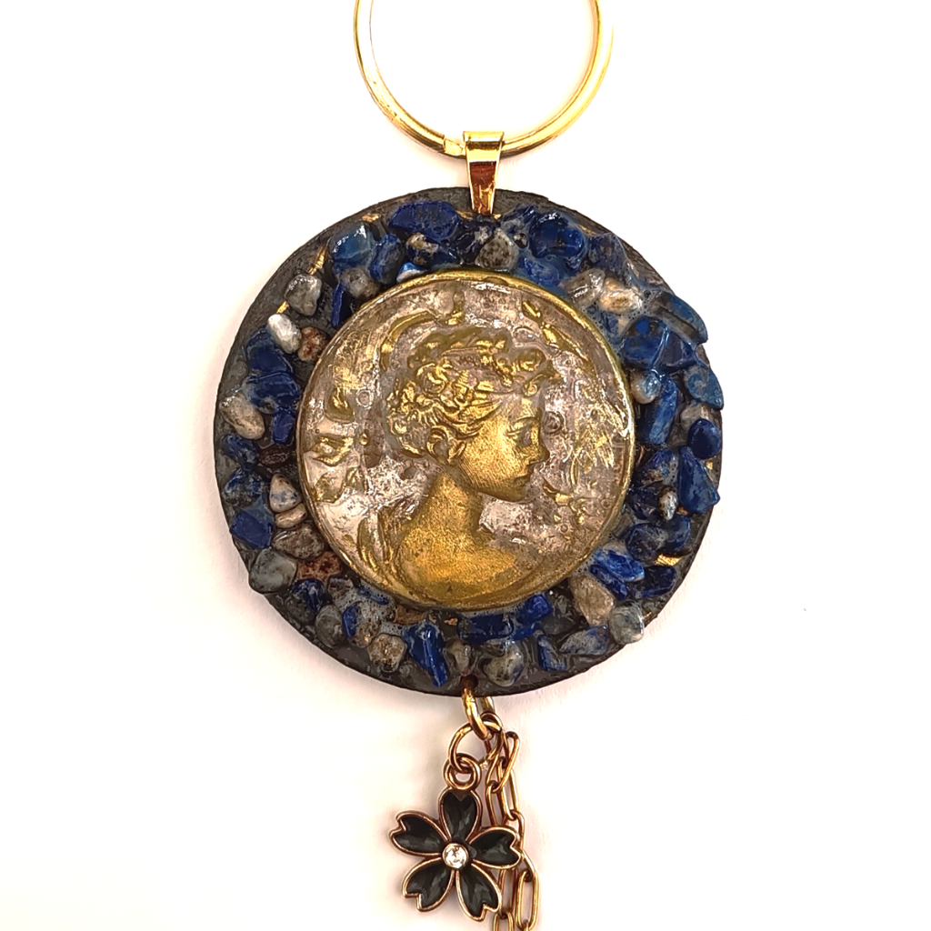 Χειροποίητο Bag Charm "Midnight Empress" (One of a Kind) - 1