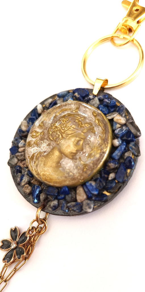 Χειροποίητο Bag Charm "Midnight Empress" (One of a Kind) - 2