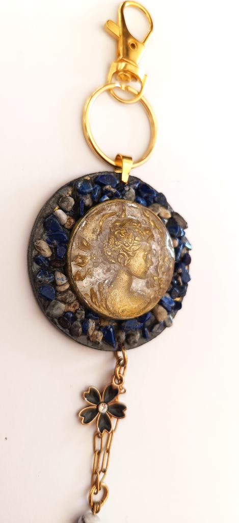 Χειροποίητο Bag Charm "Midnight Empress" (One of a Kind) - 3
