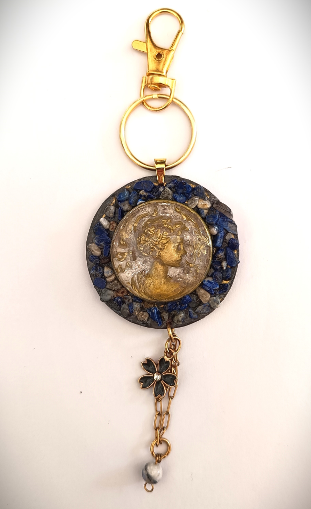 Χειροποίητο Bag Charm "Midnight Empress" (One of a Kind) - 5
