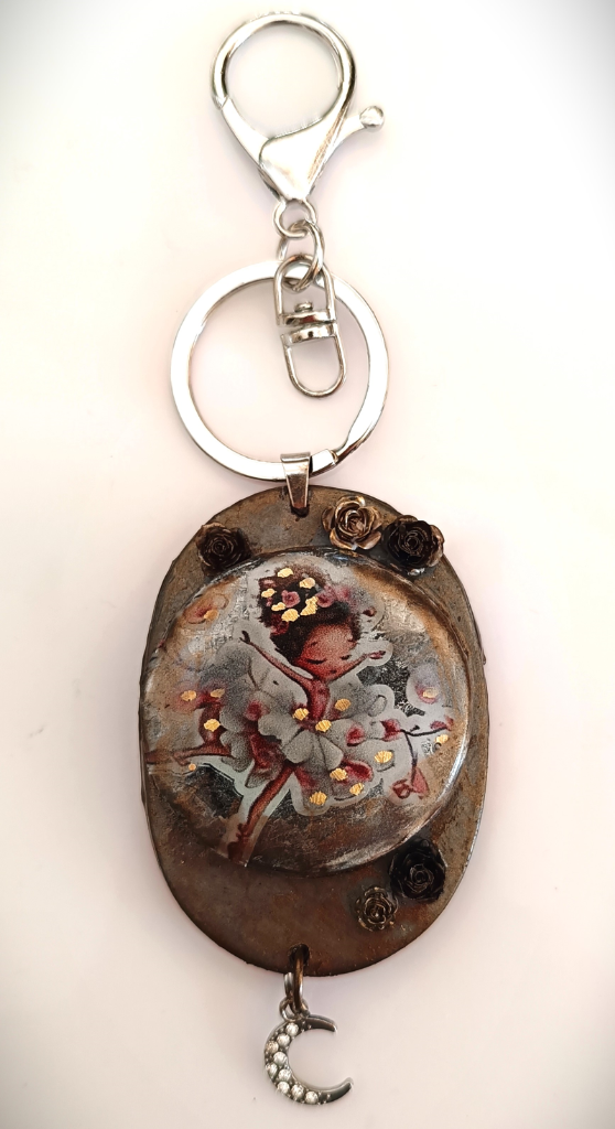 Χειροποίητο Bag Charm "Fairy of the Silver Moon" (One of a Kind) - 3