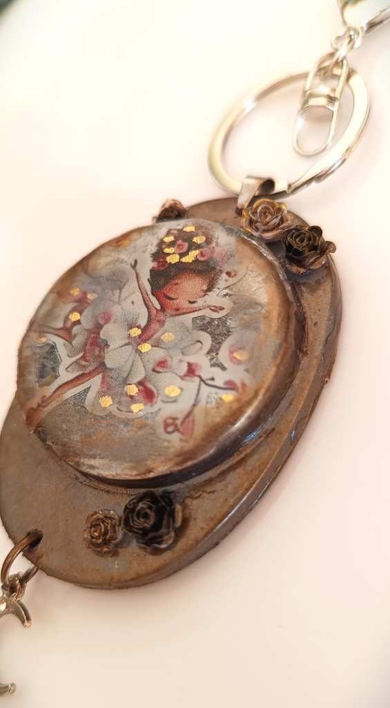 Χειροποίητο Bag Charm "Fairy of the Silver Moon" (One of a Kind) - 4