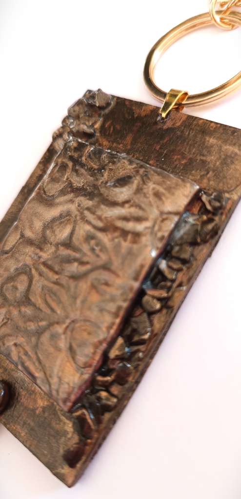 Χειροποίητο Bag Charm "Gilded Tapestry" (One of a Kind) - 3