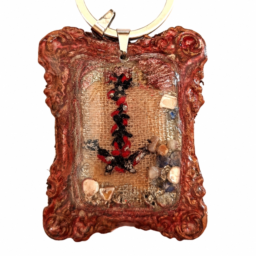 Χειροποίητο Μενταγιόν / Bag Charm "Ocean Relic" (One of a Kind) - 5