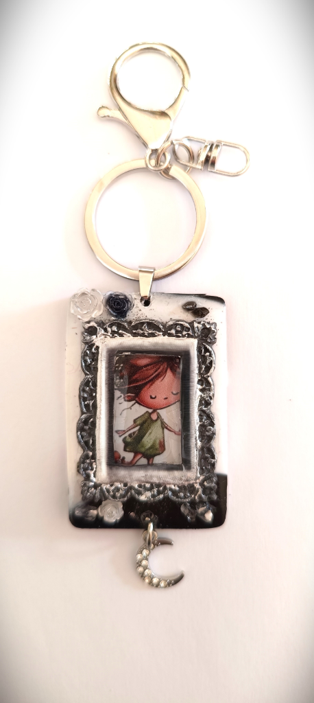 Χειροποίητο Bag Charm "Moonlit Dreamer" (One of a Kind)