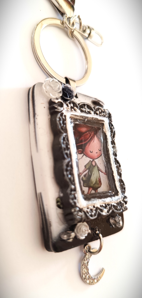 Χειροποίητο Bag Charm "Moonlit Dreamer" (One of a Kind)