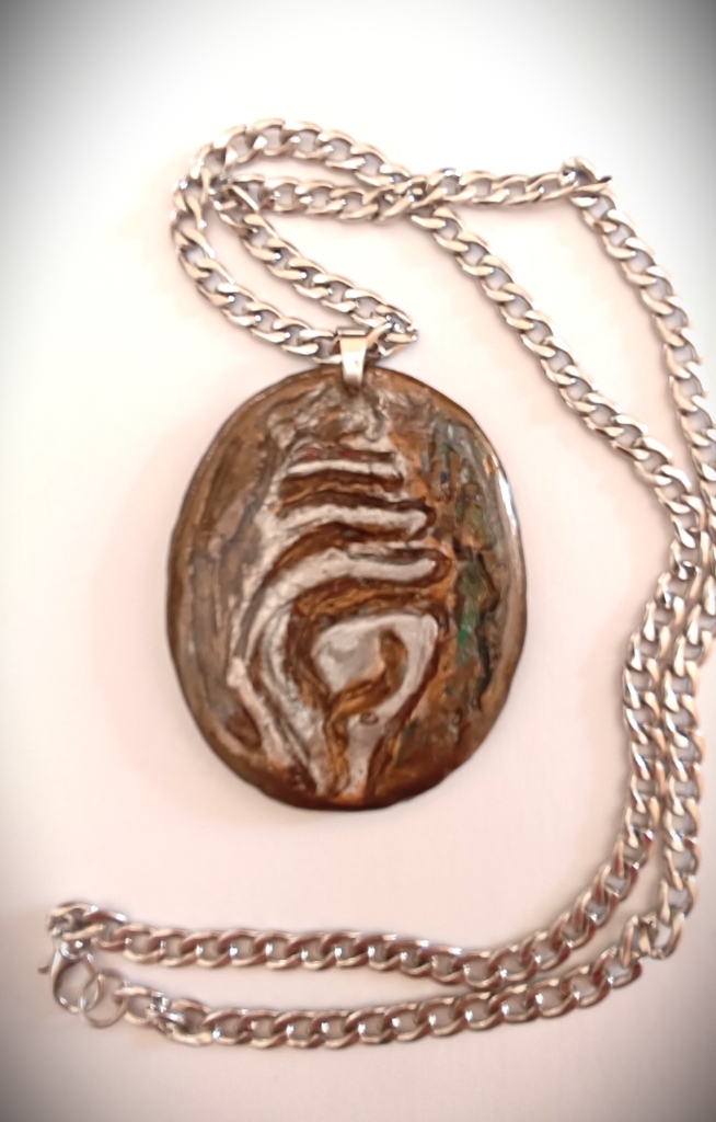 Χειροποίητο Μενταγιόν "Sea Worn Shell" (One of a Kind)