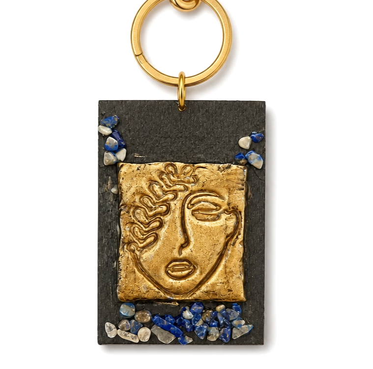 Χειροποίητο Bag Charm "Ancient Whisper" (One of a Kind)