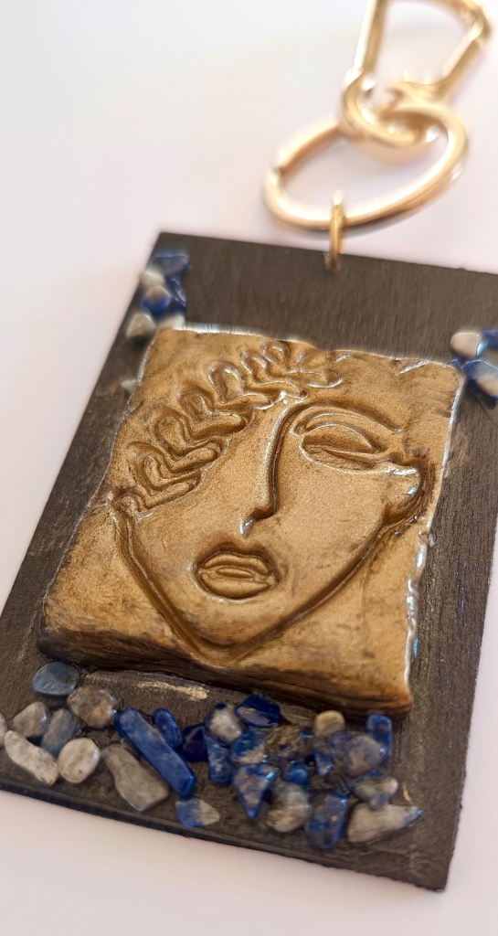 Χειροποίητο Bag Charm "Ancient Whisper" (One of a Kind)