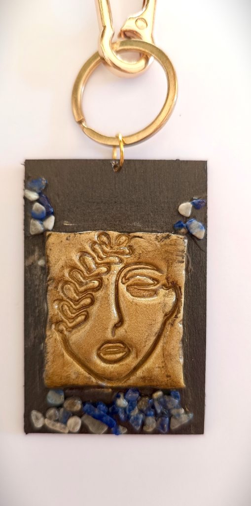 Χειροποίητο Bag Charm "Ancient Whisper" (One of a Kind)