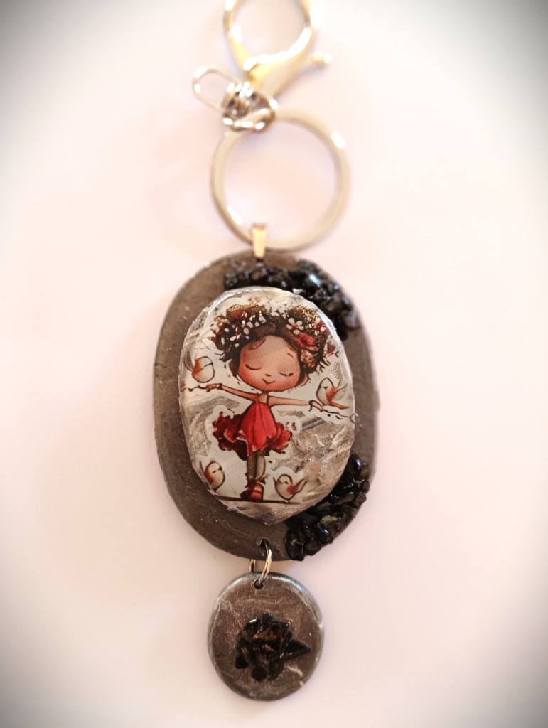 Χειροποίητο Bag Charm "Rosella" (One of a Kind)