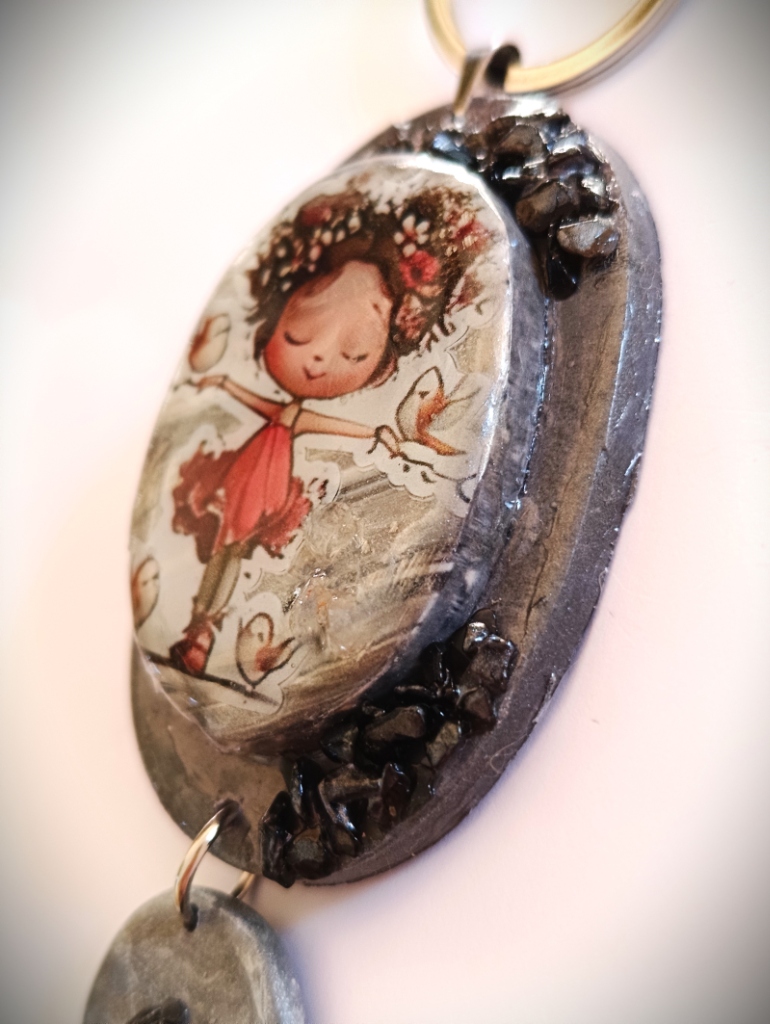 Χειροποίητο Bag Charm "Rosella" (One of a Kind)