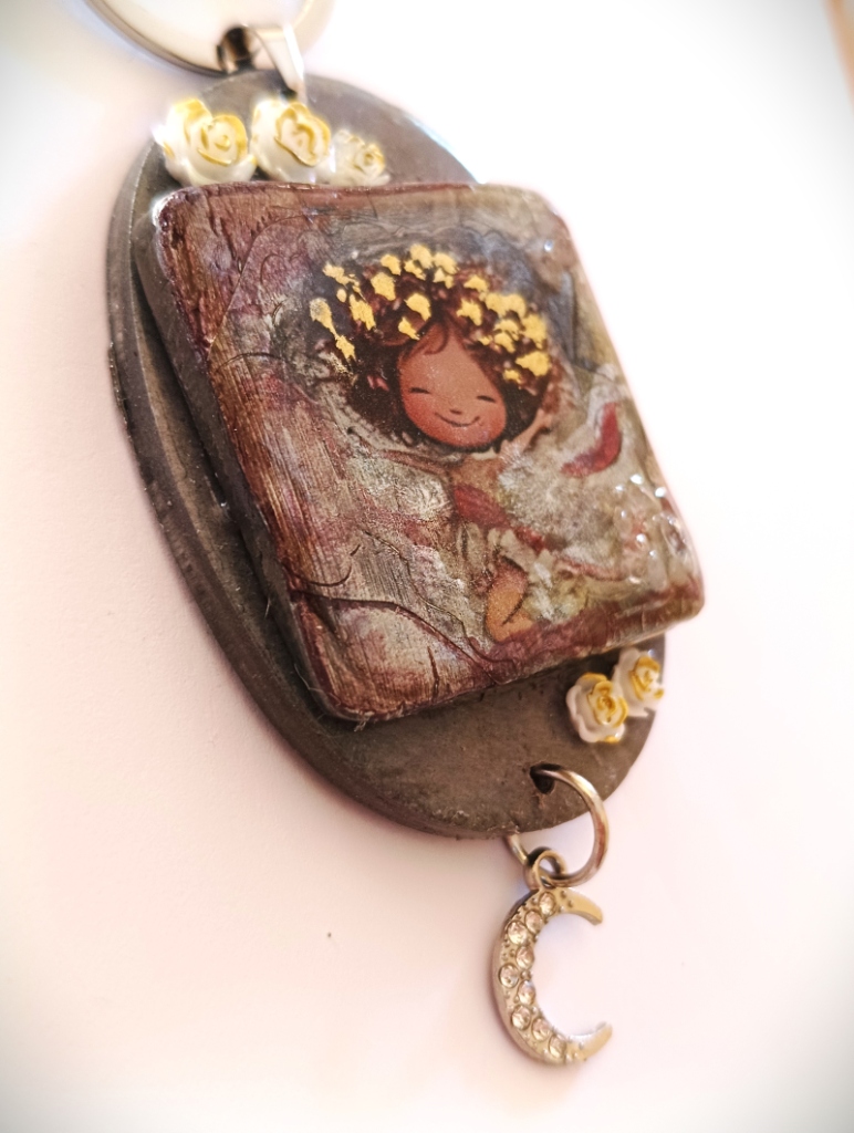 Χειροποίητο Bag Charm "Lunella" (One of a Kind)