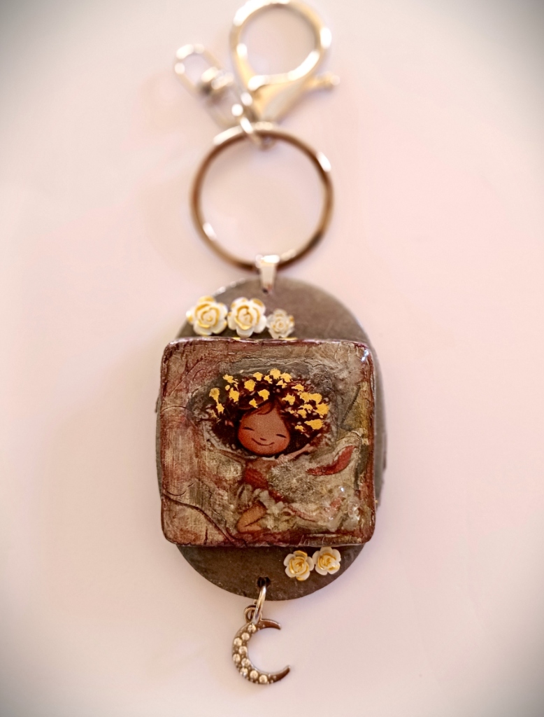 Χειροποίητο Bag Charm "Lunella" (One of a Kind)